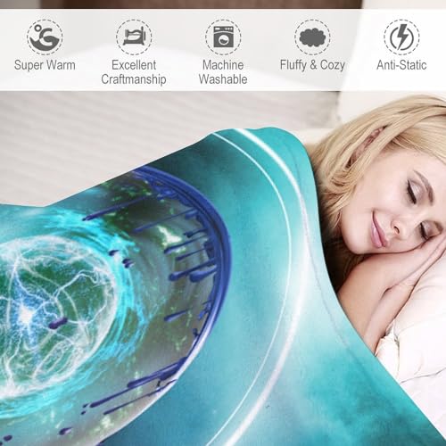 Couverture astronaute chaude et plaid lavable en machine lit