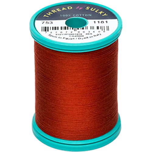 Sulky 753-1039 Hilo Algodón 50wt 660yd Rojo miniatura 1