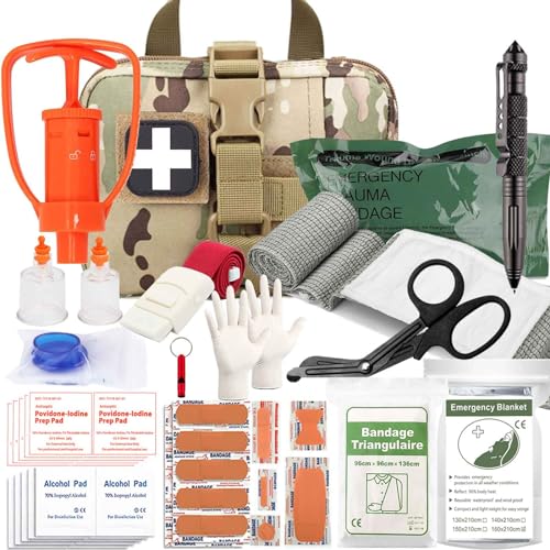 Snake Bite Kit- Emergency First Aid Bleeding Control & Venom Extractor Suction Pump for Snake Bites & Bee Stings