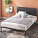 ZINUS Cherie Faux Leather Classic Platform Bed Frame with Steel Support Slats, Queen