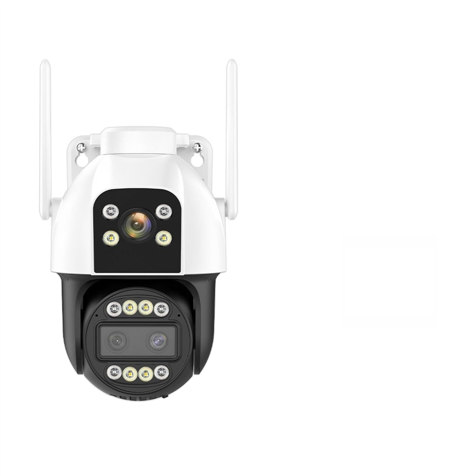 MKHJKIOII Security Camera, 4G SIM Card IP Camera 4K HD 10X Zoom PTZ Three Lens Dual Screen 2K Security Cam Auto Tracking P2P Surveillance(4K 4G Add 64G)