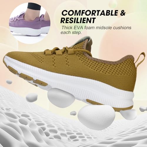 Image of ZOVE Wide Toe Box Shoes Women Extra Wide Width Sneakers Ultra Light Road Running Shoes Non-Slip Tennis Sneakers Breathable Walking Athletic