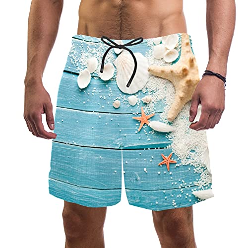Short de bain pour homme Summer Shells Star en taille L