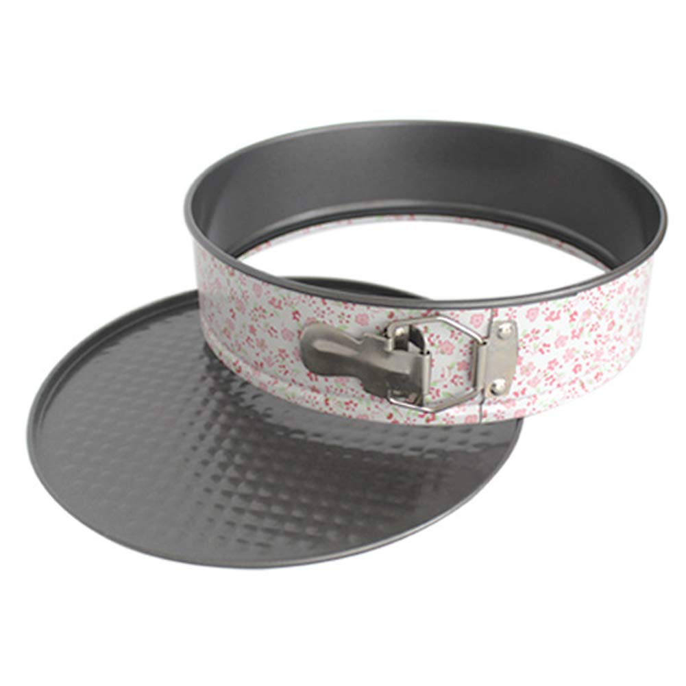 Springform Pfannensatz, Kuchenform-Set, 6 STÜCKE Nonstick Auslaufsicher Runde Kuchenform Set,Auslaufsicher, Antihaft,Rosa