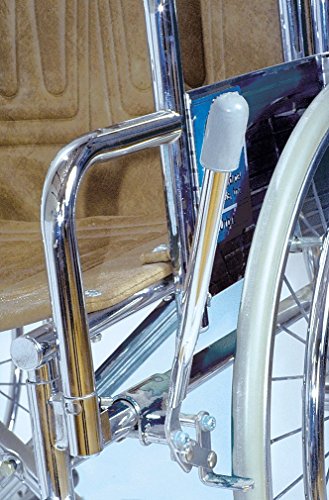 Wheelchair Brake Lever Extension, Gray Knob, 9 inch