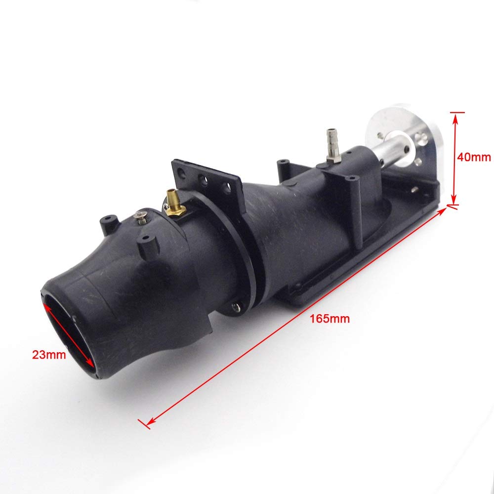 Bomba de Chorro de Agua de 26mm, 3 Cuchillas, eyector hacia adelante y atrás, 40cm-60cm, Barco a Control Remoto, 1 ud.