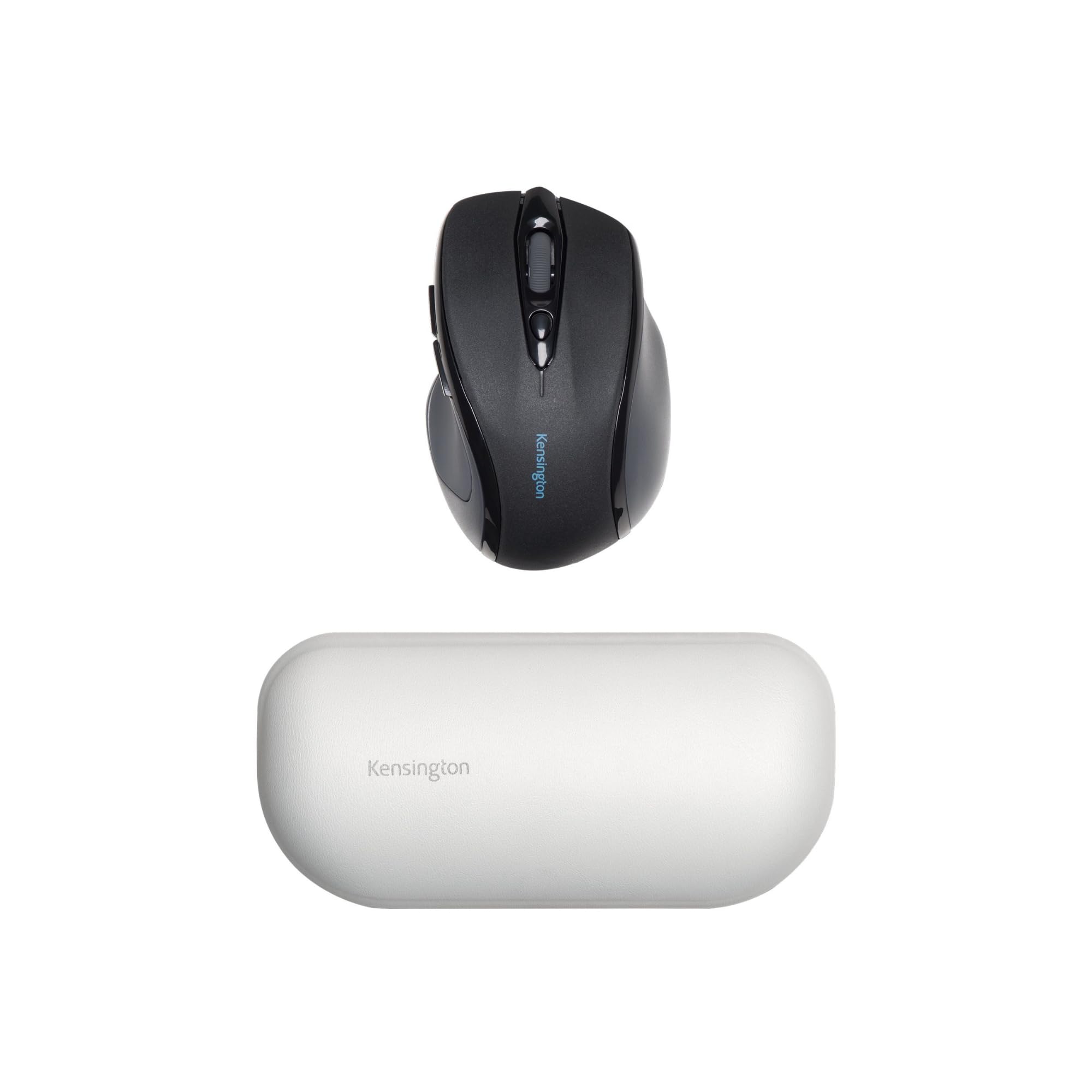 Kensington, Podkładka ErgoSoft™ pod Nadgarstek do Standardowej Myszy - Konturowy Kształt, Funkcjonalna Konstrukcja, Łatwa do Czyszczenia, do MacBooka, iMaca, Surface, Desktop, Kolor Szary (K50432EU)