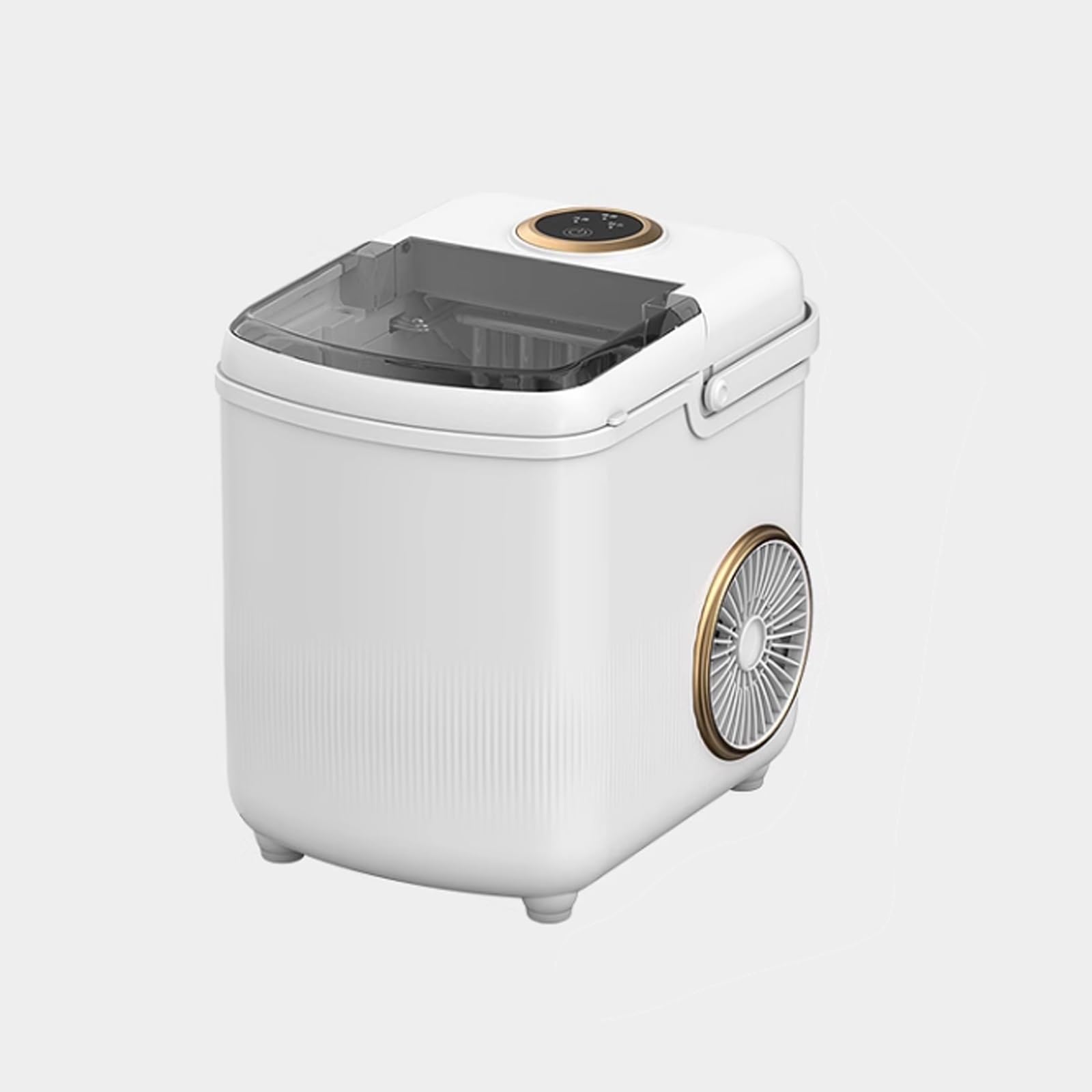 Máquina para fabricar hielo sobre encimera Máquina for hacer hielo en encimera, máquina for hacer hielo con asa, máquina for hacer hielo autolimpiante, 22 libras/24 horas, 9 cubitos de hielo listos en