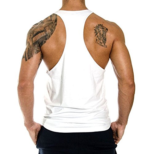 Image of THE BLAZZE Men's Blank Stringer Y Back Bodybuilding Gym Tank Tops Pack of 3