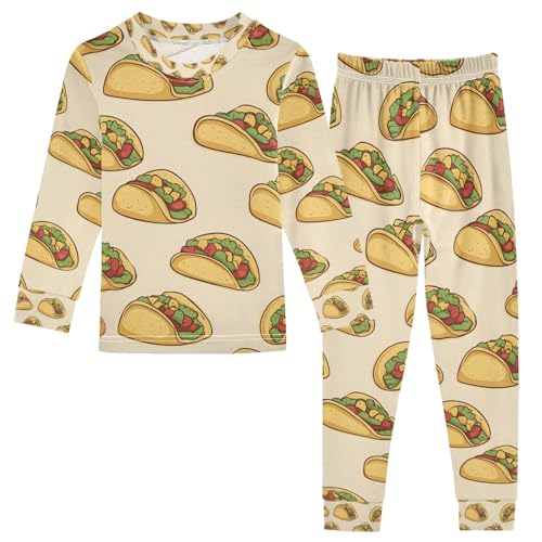 senya Vegetable Tartare Pajamas Set Long Sleeve Soft Cotton Sleepwear 2 Piece