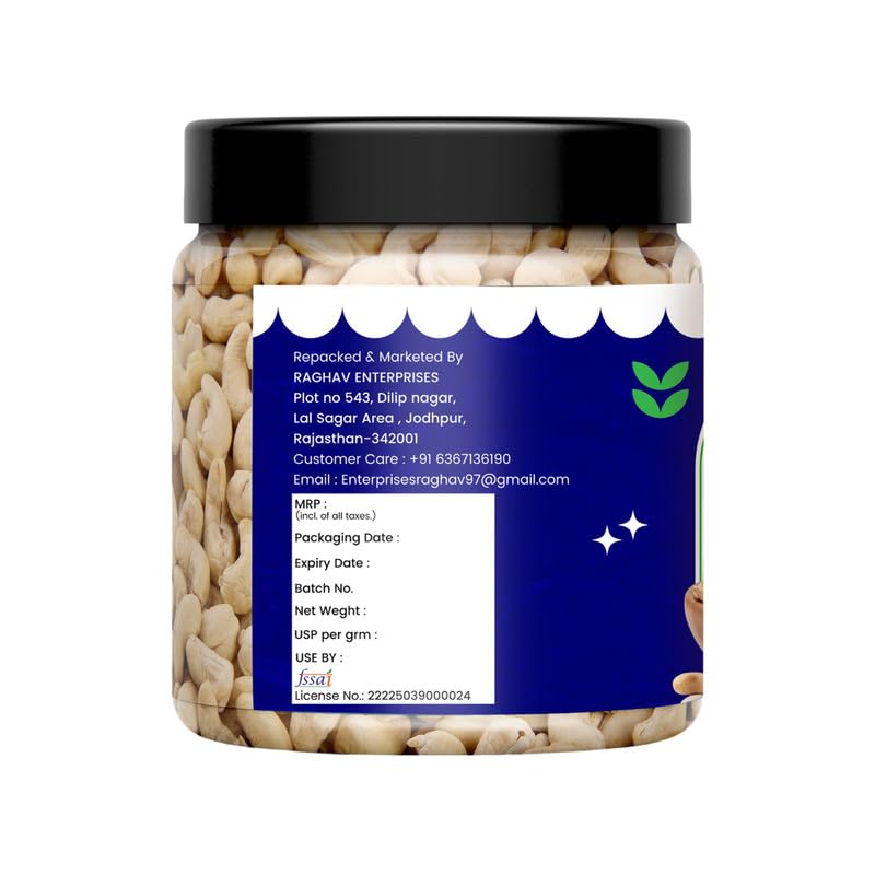 Image of NUTRIZAIKA Premium Whole Cashews /Natural Whole Kaju 500gm | Nutritious & Delicious | Rich in Protein, Magnesium & Phosphorus | Healthy Cashew Snack | Big Size Cashews