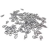 karabinerverschluss armband Der Verschluss der geschwungenen Karabinerverschlüsse ist sehr einfach und ist für die meisten Biegeringe und -ketten sehr passend.