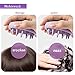 SERKER Kopfhaut Massagebürste Shampoo Bürste,Silikon shampoo haarbürste, scalp massager zum Peeling und zur Stimulierung des Haarwachstums, Schuppenreduktion, Kopfmassage(Lila Violett)