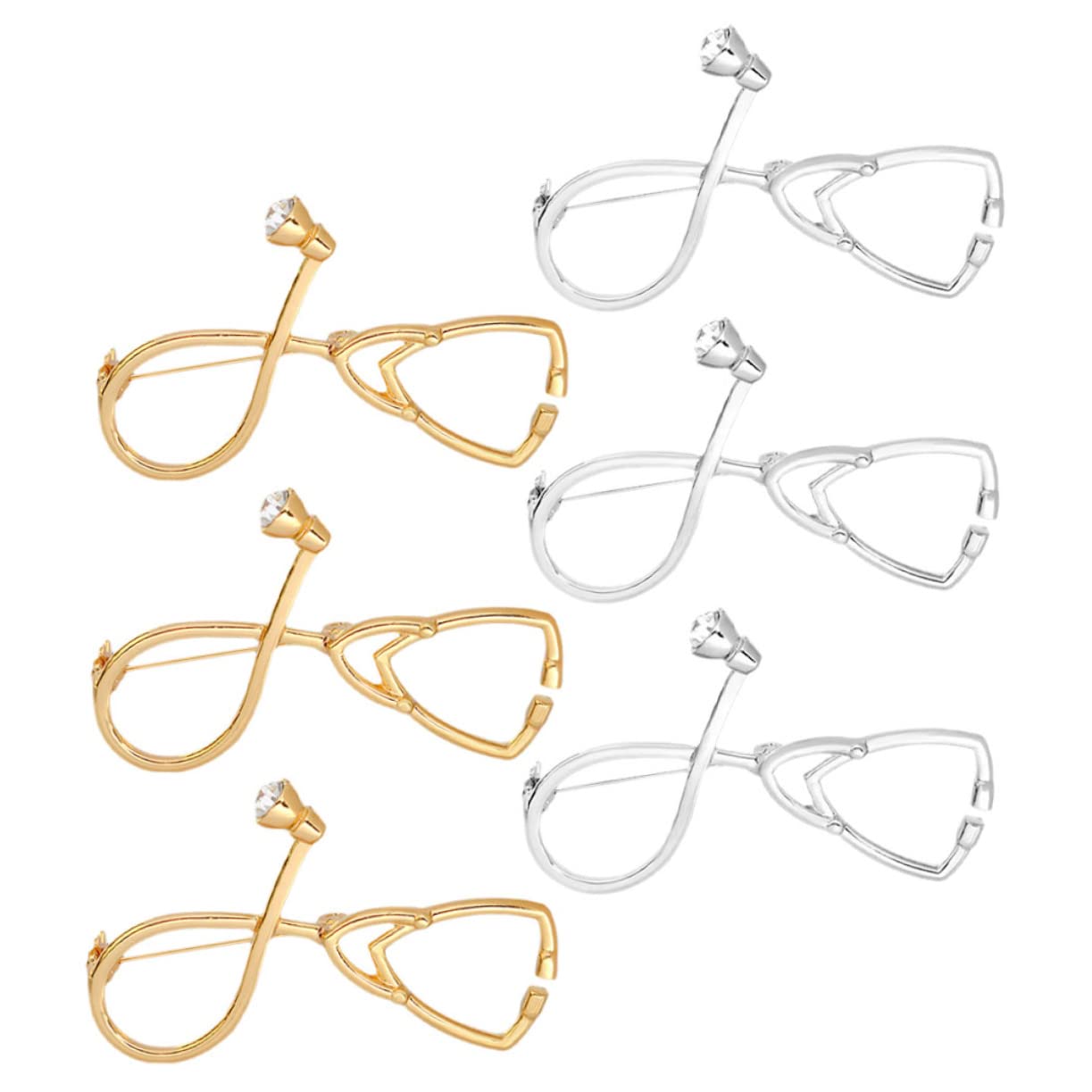 Stk Stethoskop-Brosche Stethoskop-Abzeichen Denkmal Ornament krankenschwester Arzt Grad Anstecknadel Sicherheitsnadelverzierung malen Taschen Schmuck schmücken Kind