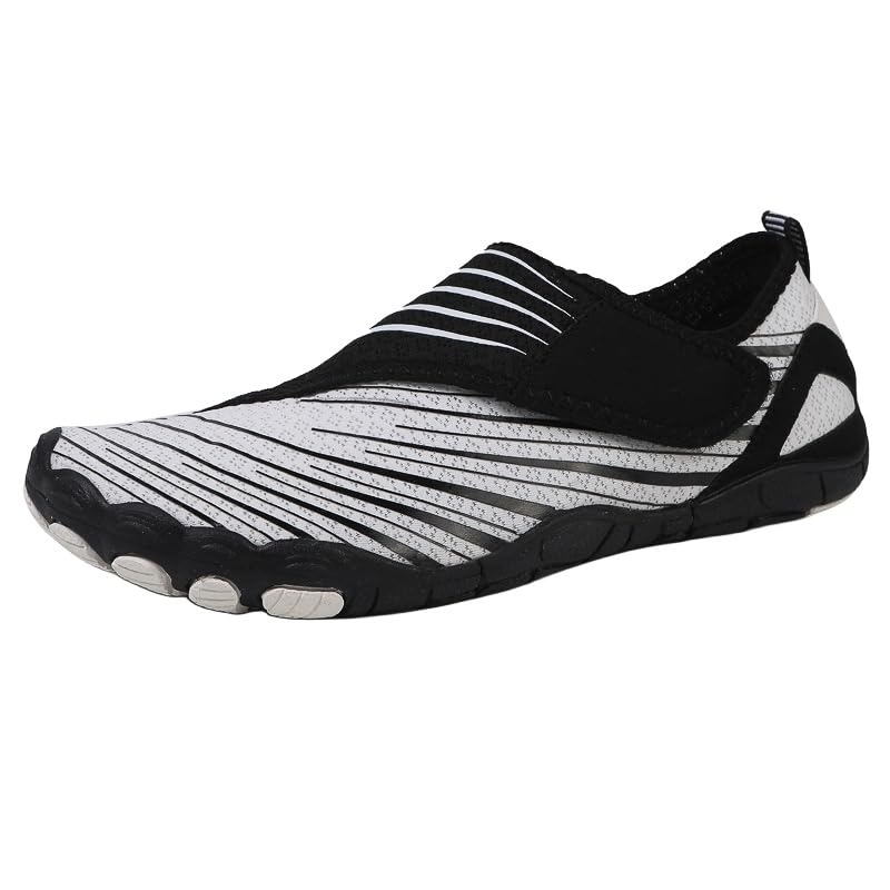Water Shoes for Women Men, Unisex Breathable Quick Dry Aqua Swimming Shoes, Barefoot Grounded Footwear with Non Slip & Wide Toe Box, Hiking Sneakers for Beach, Walking, Trail, Running, Travel