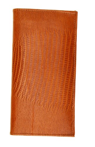 MARSHAL Leather Checkbook Cover Case #156 Snake Pattern2