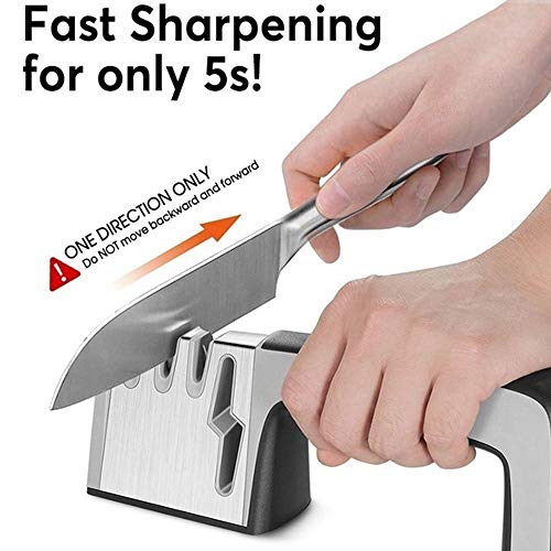 XWU Afiador de Facas, Durável e removível Amolador de Facas e tesouras Mó de alta qualidade com ângu