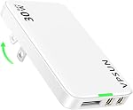 USB C Bloc du chargeur mural 30W,3 Port Ultra Petit plat USB-C Fiche de charge, pliable USB Adaptateur d'alimentation pour iPad,iPhone 15/16, Samsung (blanc, 30W)