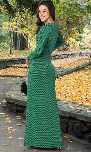 Image of KOH KOH Womens Long Sleeve V-Neck High Slit Cocktail Evening Gown Maxi Dress