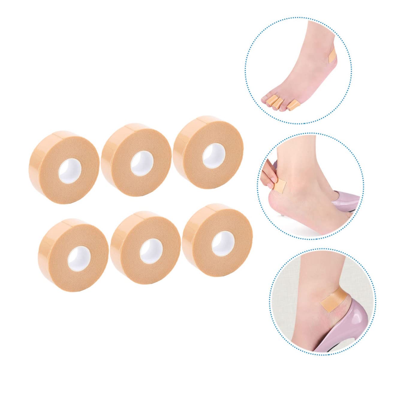 18rollos Parches Para Talones De Pe Foam De Evitan Ampollas y Rozaduras Zapatos Ajustables y