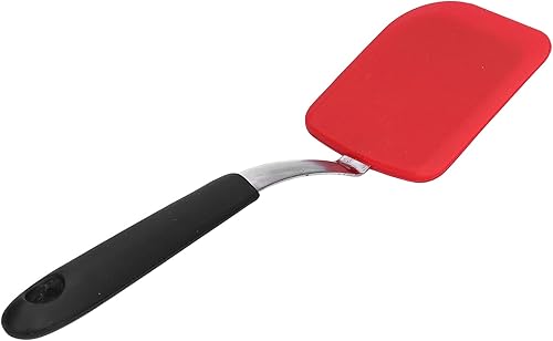 Espátula para freír, Cocina Silicona Cocina Sartén Espátula Resistente al calor Antiadherente Utensilios de cocina Pancake Cocinar Hornear, Rojo