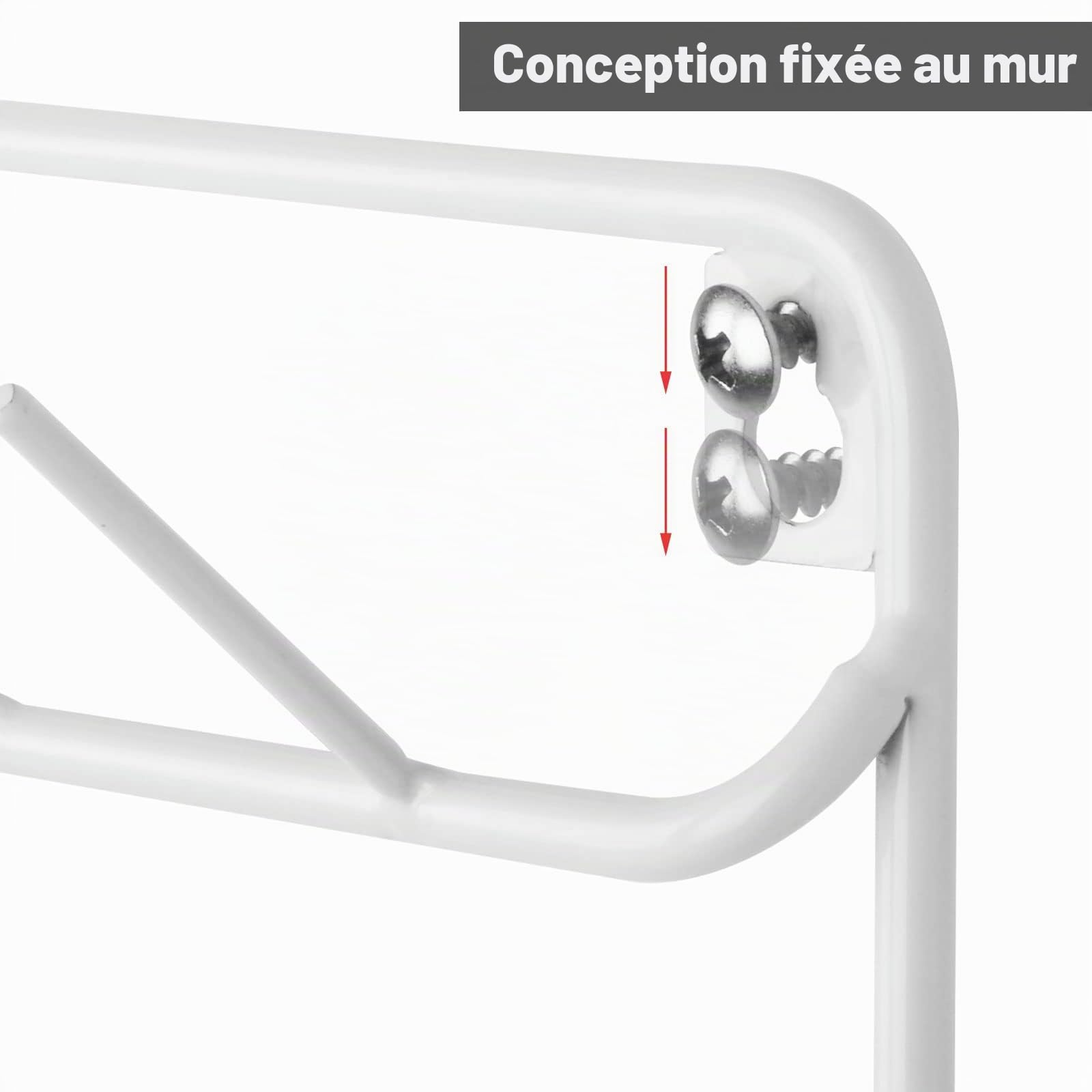 YBING Lot de 4 supports de fil à coudre avec 54 bobines - Support de fil - Organisateur de fil - Support en métal pour organiser la suspension pour la broderie, le matelassage et la couture - Blanc