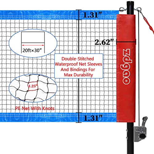 Badminton Set For Backyard With Net | Portable Outdoor Badminton Net With Winch System, 4 Badmitton Rackets, 3 Nylon Shuttlecocks, Boundary Line, And Durable Carrying Bag For Lawn, Beach #TOP2