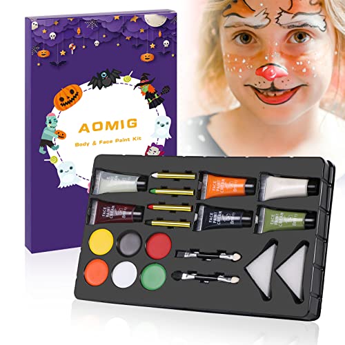 AOMIG Face Body Paint, 20 Pezzi Truccabimbi Per Bambini con...