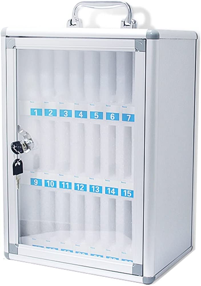 Caja de Almacenamiento para teléfono móvil Soporte acrílico para teléfono móvil Caja de Almacenamiento de Escritorio Armario de Almacenamiento de Pared de Gran Capacidad Caja nizador