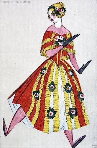 Poster sur toile sans cadre 50 x 70 cm art ballet Leon Bakst