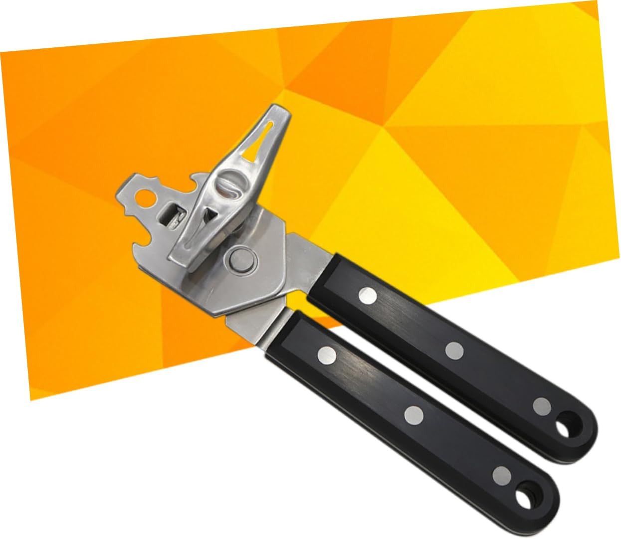PRETYZOOM Multi-functional Heavy Duty Stainless Steel Can Opener Ergonomic Grip for Effortless Use Kitchen Tool for Easy Jar Opening and Daily Cooking Tasks