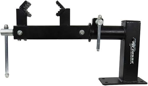 Pit Posse Soporte de trabajo con abrazadera de tornillo giratorio para tienda de banco giratorio - Para motocicletas ATV Dirtbike - Para uso en