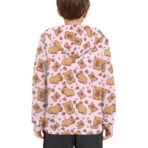 POLERO Cute Hoodies for Girls 6-16 Years Boys Hooded Sweatshirt with Pocket Long Sleeve Pullover Tops4