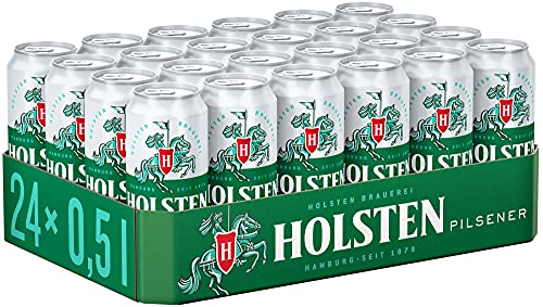 Holsten Pilsener 4,8 % Vol. Premium Pils l |24 Dosenbiere 0,5 L mit erfrischend feinherbem Geschmack | Bierdose Einweg… - Image 4