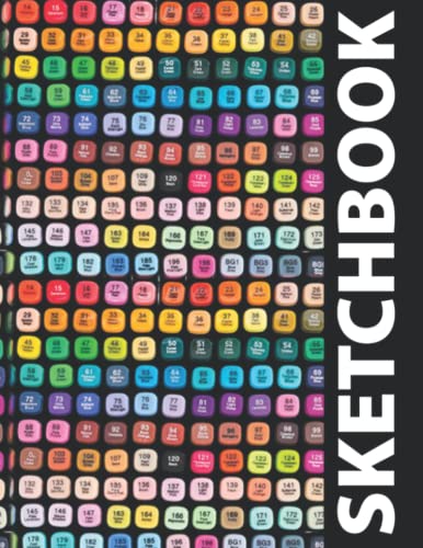 Sketchbook For Alcohol Markers 150 Pages - 8.5" x 11" Sketchbook for Markers, Marker Paper Sketch Pad, Marker Paper Drawing Pad, Marker Paper Sketch Book...