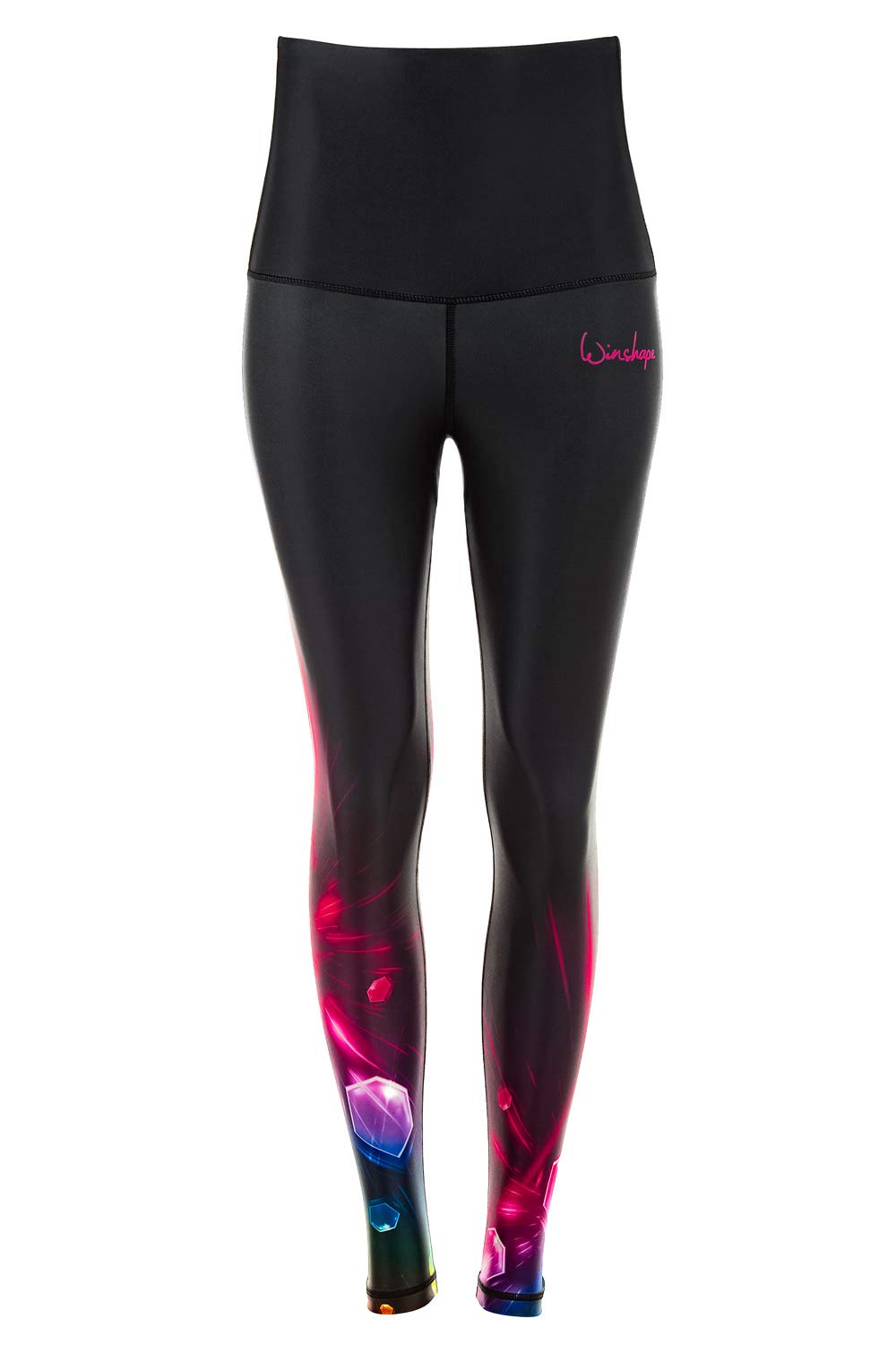 WINSHAPE Functional Power Shape Tights High Waist Hwl102, Cosmic, Slim Style - Leggings - Collant Fonctionnel Power Shape HWL102, Cosmique, Coupe Slim - Femme