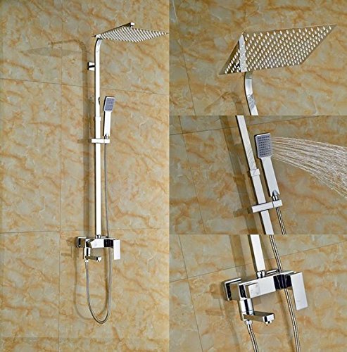 Douche de salle de bain 12 pouces Gowe avec jet pluie et fixation murale robuste