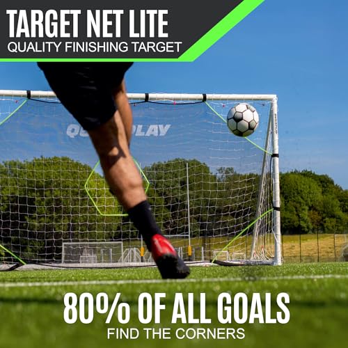 QuickPlay Target Net Lite 16x7 Soccer Target Net for Backyard Training or Club Practice - 5-Zone Shooting Trainer for Kids, Teens & Adults - Easy Setup Soccer Training Equipment - Durable Mesh - Thumbnail 3