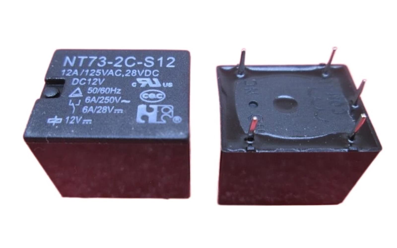 Relé de 12V NT732CS12 DC12V interruptor 5PIN para circuito impreso 6A 2