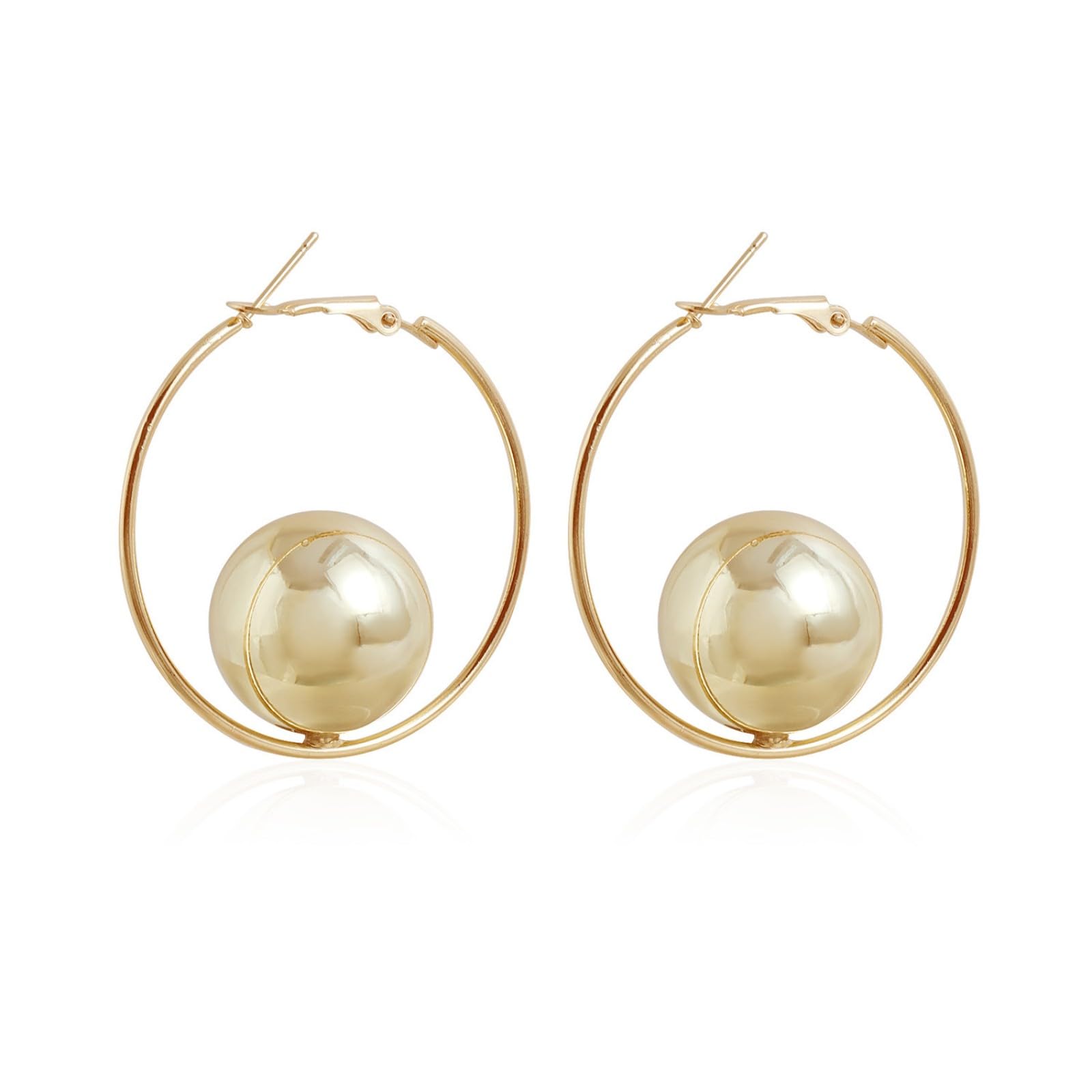 Ljmyy Alloy Dangle Earrings Geometric Hoop Earring Unique Accessory Casual Formal Earrings Suitable for Fashion Ladies