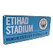 Official Licensed Manchester City F.C - Metal Street Sign (BL)