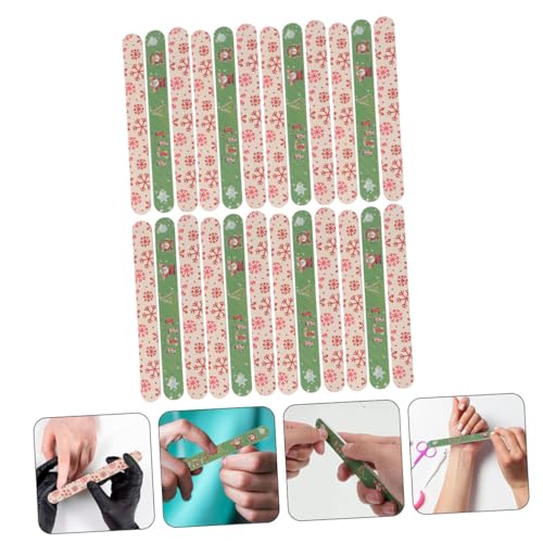 Manucure et pédicure de Noël : lot de 24 limes à offrir - 7