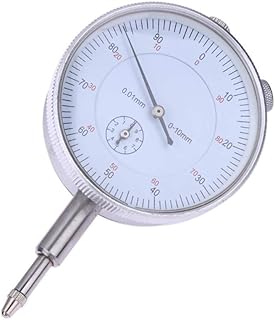 Metric Dial Indicator, 0-10mm x 0.01mm Precision Test Gauge Dial Test Measuring Instrument