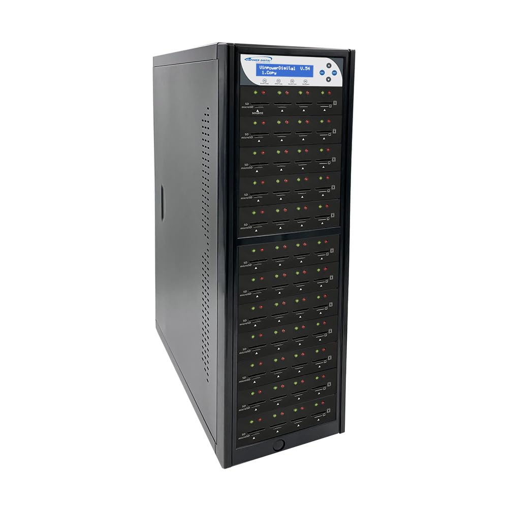 Vinpower Standard 1 to 47 Multiple SD/MicroSD Drive Memory Card Duplicator Copier and Eraser with Asynchronous Operation Standalone
