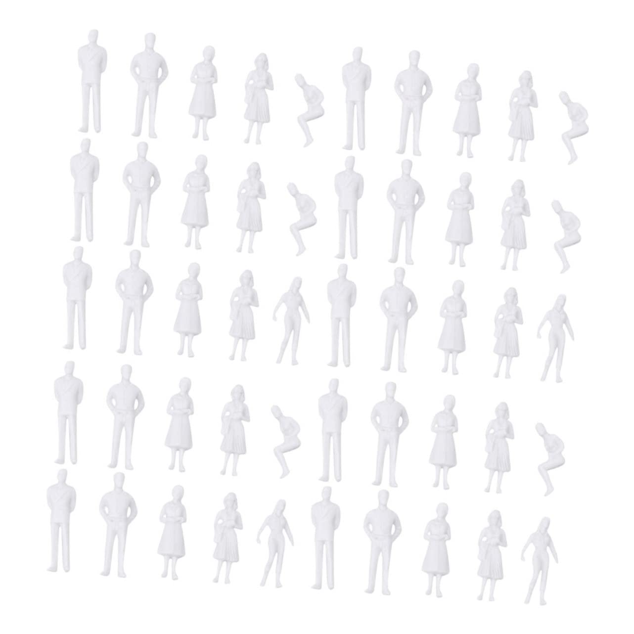 100/200 Stück Mini-Figuren 1:87 - Bemalte Menschen Für Modelleisenbahn & Diorama