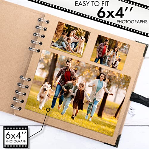 image for Bstorify Square Scrapbook Photo Albums 36 Pages (7 x 7 inch) Brown Thi