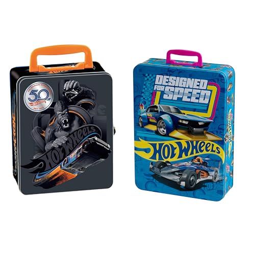 Theo Klein 2881 Hot Wheels Sammelkoffer I Metallkoffer für bis zu 50 Autos I Praktische Unterteilungen I Maße: 37,5 cm x 26 cm x 8,5 cm I Spielzeug für Kinder ab 3 Jahren Theo Klein 2881 Hot Wheels Sammelkoffer I Metallkoffer für bis zu 50 Autos I Praktische Unterteilungen I Maße: 37,5 cm x 26 cm x 8,5 cm I Spielzeug für Kinder ab 3 Jahren
