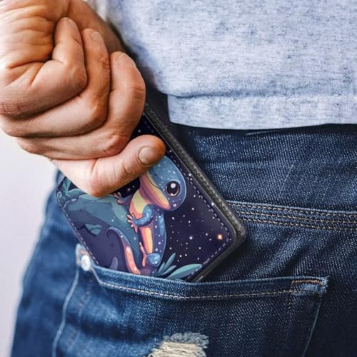 Image of Coldinair Lizard Kids Wallet for Boys Novelty Leather Boys Wallet for Kids 4-12,Cartoon Credit Card Cash Id Holder Cool Slim Bifold Small Coin Purses for Youth Teenager