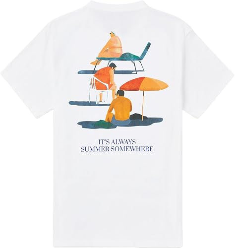 Arrels Barcelona, Glamping Camiseta de Manga Corta, Blanco