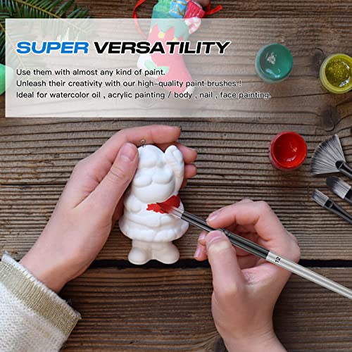 Paint Brushes For Acrylic Painting Artist Paint Brush Set 24 Acrylic Oil Paint Brushes Set Knife For Acrylic, Oil, Watercolor And Gouache With Cloth Roll And Painting Knife #TOP6